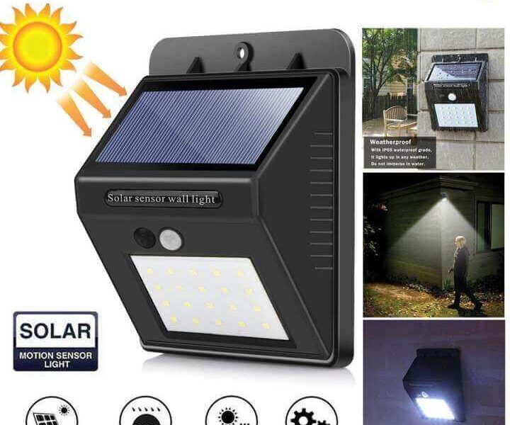 LED Motion Sensor Wall Solar Light Waterproof Security Lamp (30 LED)