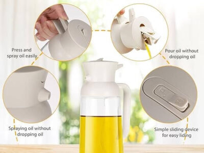 2 in 1 Oil Sprayer and Oil Dispenser Bottle 500ml