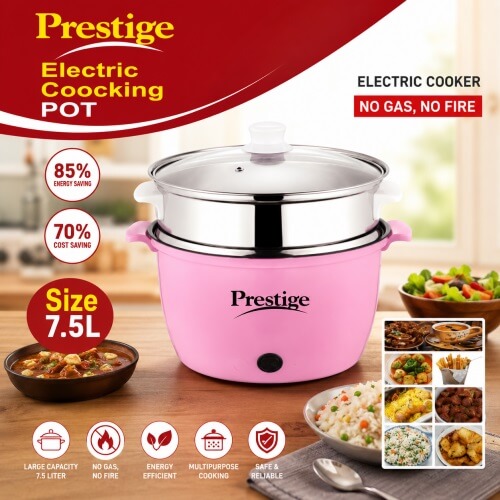 Prestige Electric Cooking Pot 7.5L