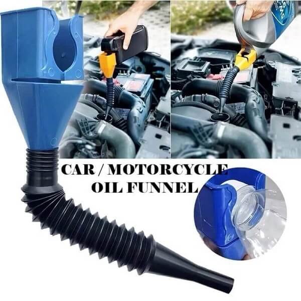 Oil Funnel Car Refueling Foldable and Portable