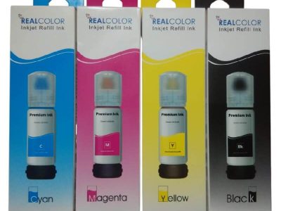 003 Ink for Epson Printer EcoTank L3110, L3150, L3250, L3210 (Full Set 4Pcs)