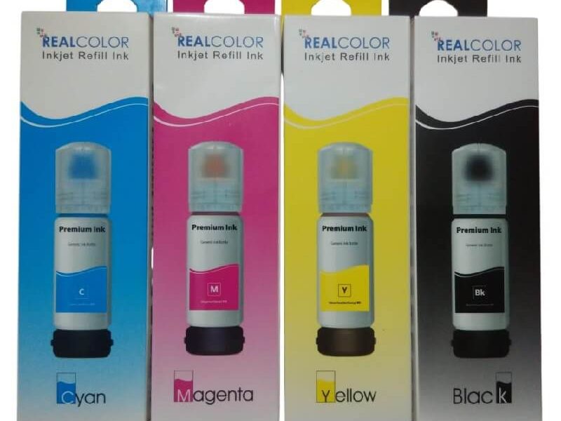 003 Ink for Epson Printer EcoTank L3110, L3150, L3250, L3210 (Full Set 4Pcs)
