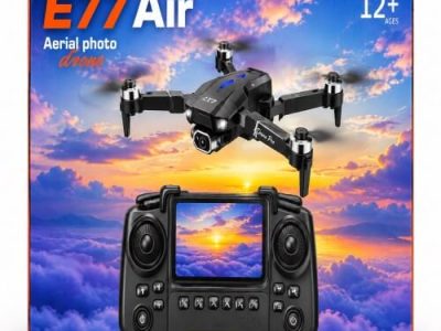 E77 Air Drone with Built-in Screen Remote Controller – Foldable Aerial Photography Drone