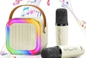 K12 Speaker Bluetooth Wireless Karaoke 2 Microphone