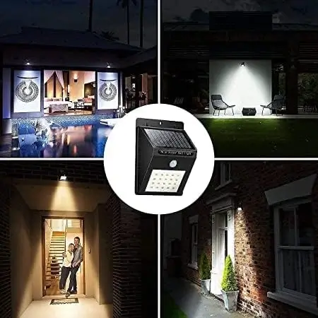 LED Motion Sensor Wall Solar Light Waterproof Security Lamp (30 LED)